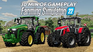 Farming Simulator 22 GAMEPLAY | Первые 30 минут во Франции Верхний Бейлерон!