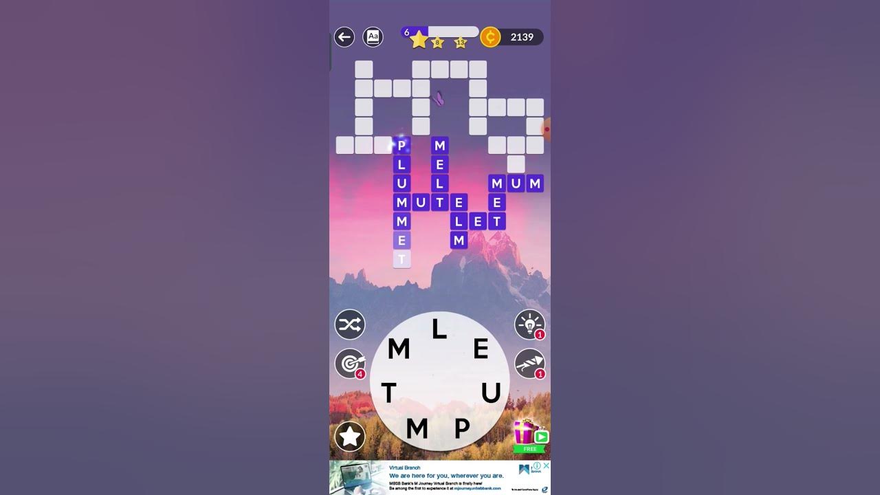 Wordscapes daily puzzle 22 November 2022 YouTube