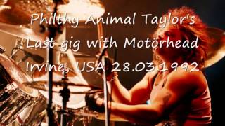 Motörhead - The One To Sing The Blues (Philthy Animal Taylor&#39;s Last gig) Live 1992