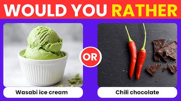Would You Rather | Weird Food Edition | Quiz Game #quiz #wouldyourather #food #weird #challenge