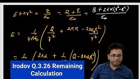 Irodov Q. 3.26 Remaining Calculation ELECTROSTATIC BY RKH SIR