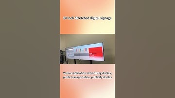 Signage Displays，Shelf Edge LCD Display，ar type LCD display, LCD Display,Stretched LCD Display