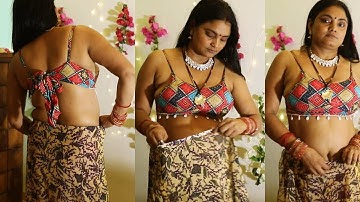 Do try this simple hack as it will keep your open Pallu in place all time ✨saree  @snehabeauty