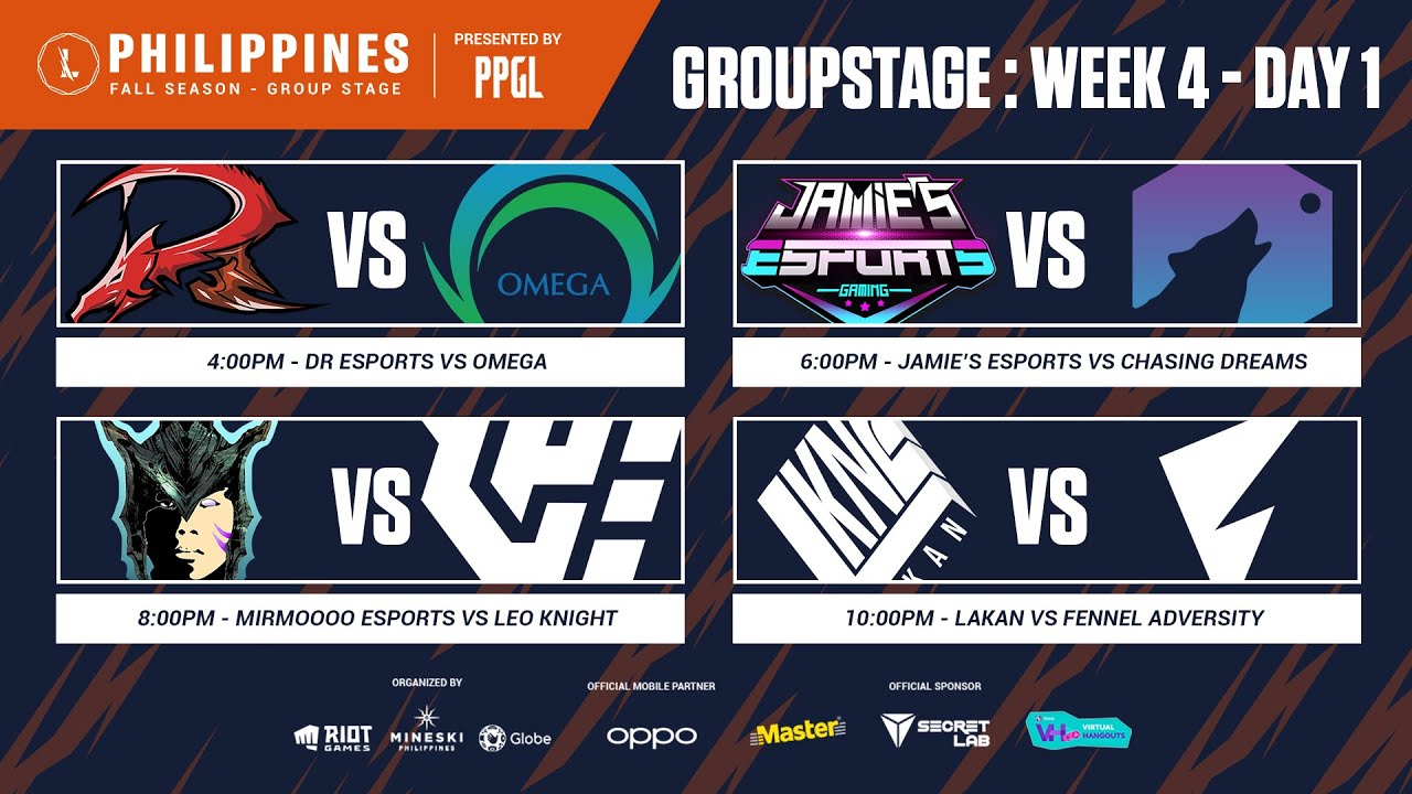 (ENG) Wild Rift SEA Icon Series PH: Fall Season - Group Stage Week 4 Day 1