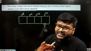 3.How many 4-letter code can be formed using the first 10 letters of the English alphabet, if no