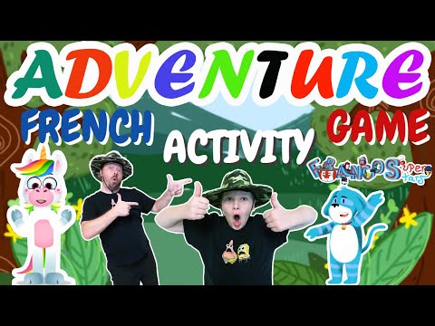 FRENCH LEARNING GAMES-SCHOOL/AT HOME PHYSICAL ACTIVITY FOR KIDS/BEGINNERS(French Interactive Story)