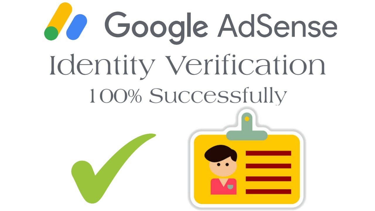 Google Adsense Identity Verification How To Verify Adsense Account After 10 Dollar YouTube