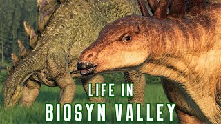 PIERCE AND THE STEGOSAURUS HERD: Life in Biosyn Valley Episode 18 [4k] - Jurassic World Evolution 2