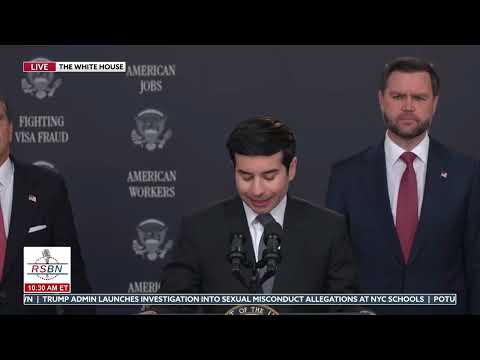 FULL EVENT: VP Vance Reveals Widespread H-1B Fraud in the United States - 10/08/26