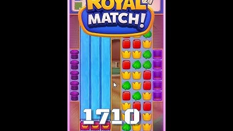 Royal Match Level 1710 - No Boosters Gameplay