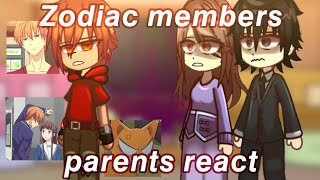 Zodiac Members Parents REACT | FRUITS BASKET REACTION |