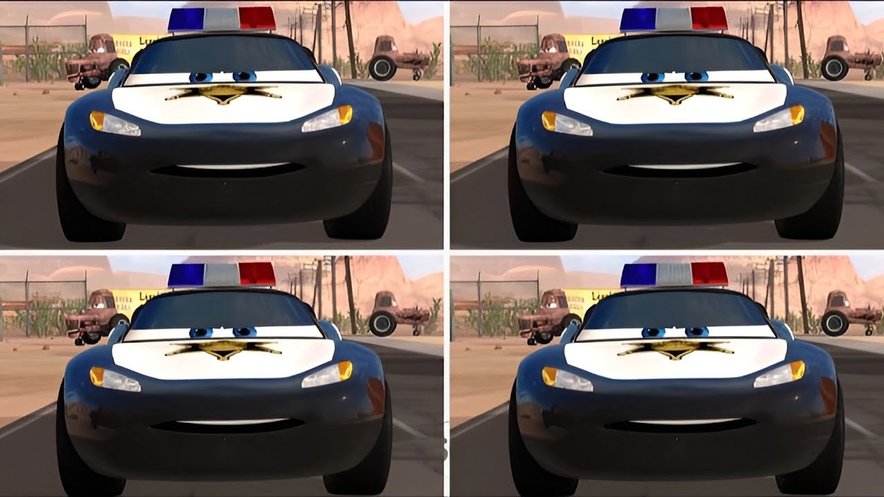 Police Car ⚡ Lightning McQueen 🔥 Eater Coffin Dance Song Cover