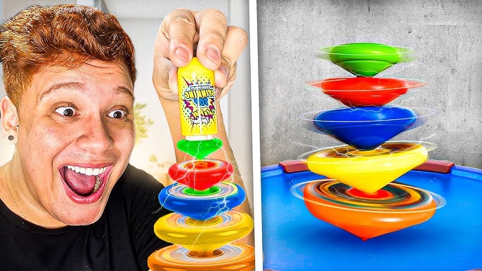 INCRÍVEL! DESAFIEI O ENALDINHO COM A BEYBLADE MAIS FORTE DO MUNDO! - P