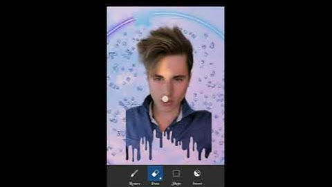 PicsArt dripping effect step by step tutorial