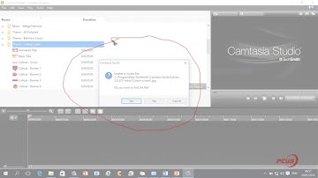 Solving camtasia missing project file error message 1