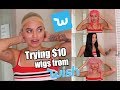 TRYING $10 WIGS FROM THE WISH APP (try on haul)
