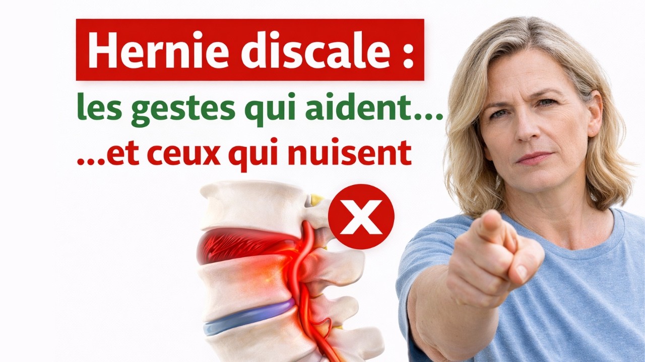 Hernie discale: les gestes qui aident et ceux qui nuisent