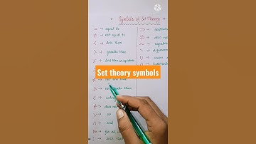 sets and notation | scientific symbol used in science | set theory     | notation #shorts#short