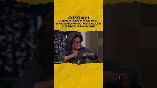 #oprah I only keep people around who motivate me not drain me. 🎥 @thedailyshow
