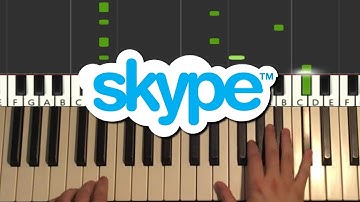 Skype Ringtone (Piano Tutorial Lesson)