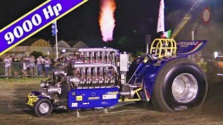 Tractor Pulling Tornado 2 by Team Turbo 2000  9.000Hp & 3x V12 Allison Engines!  Highlights 2017