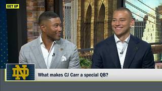 Notre Dame's Marcus Freeman and CJ Carr join Get Up! ☘️