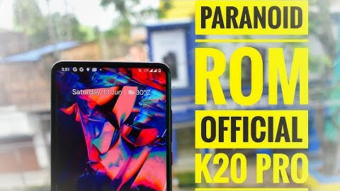 Paranoid OS official ROM for K20 pro, simple but fast ☺️