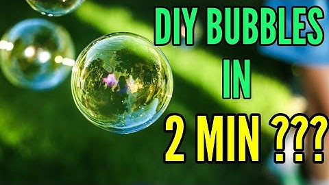 DIY bubbles made from dishwashing liquid | *Without glycerin*🤑