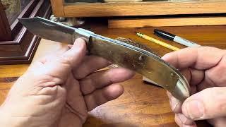 QUEEN CLASP KNIFE-  New Stag Scales in progress 🇺🇸