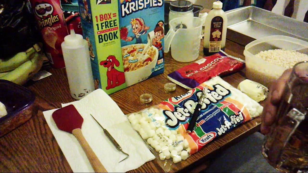 How to make edible Rice Krispy Treats (with wax)