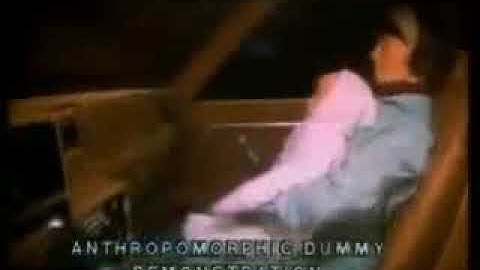 Dummy Crash Test Infant Not Secured In Car Seat!