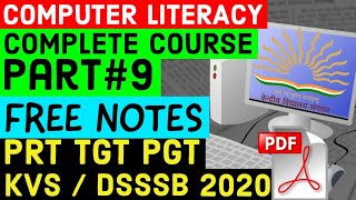 New Pattern Computer Literacy Questions for KVS PRT TGT PGT 2020