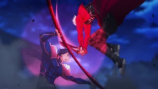 Fate stay night Unlimited Blade Works | Archer vs Lancer  Full Fight HD