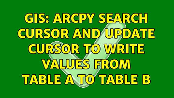 GIS: Arcpy search cursor and update cursor to write values from table A to table B
