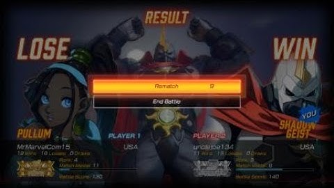 FIGHTING EX LAYER unclejoe134 vs MrMarvelCom15 rank match