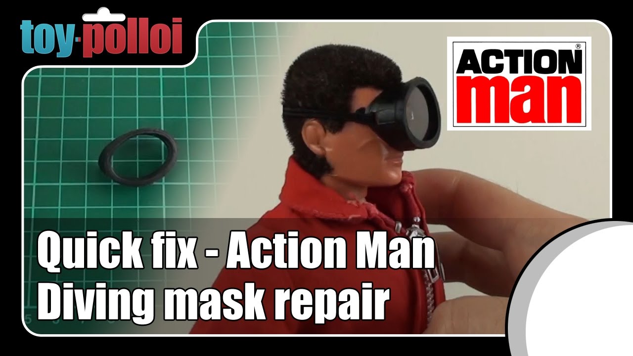 Vintage Action Man diving mask repair Toy Polloi YouTube