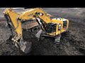 Caterpillar 6015B Excavator Loading Trucks - Sotiriadis Mining Works