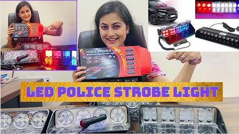Ultimate Car LED Police Strobe Lights: Enhance Your Ride with Powerful Emergency Lighting! #lights