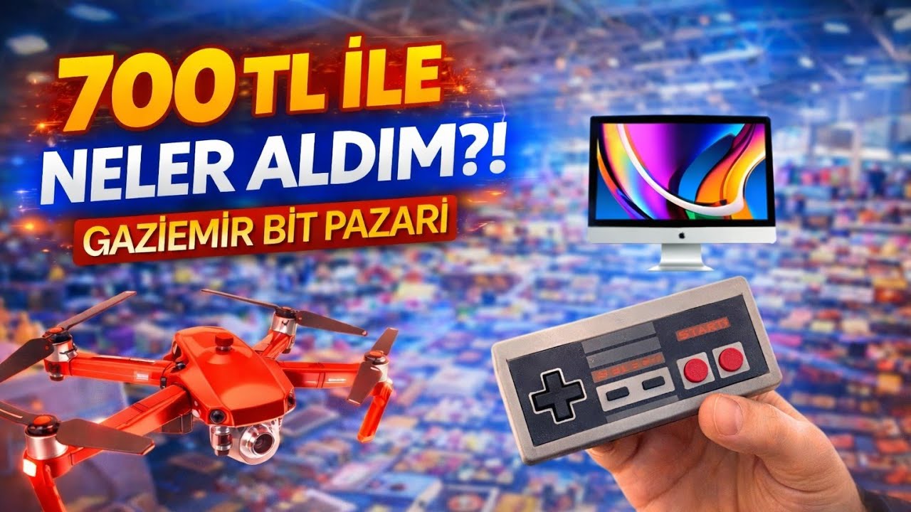 BİT PAZARI GAZİEMİR 700TL İLE NELER ALDIK #252