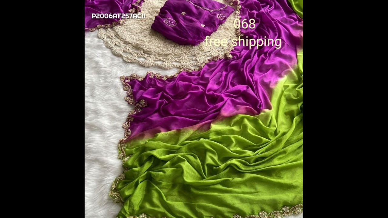 Soft Dayeble chinnon fabric with padding color fordetailscheck description 