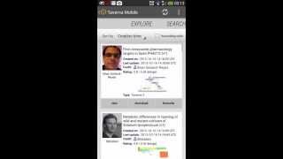 Taverna Mobile: Exploring published workflows on myExperiment