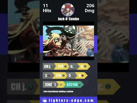 Jack-O' Oki Combo #ggst_jc #ggst #fgc #combos #guiltygearstrivecombo #shorts