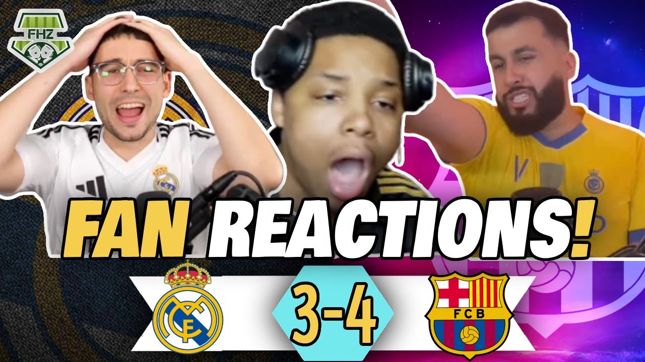 REAL MADRID FANS REACT 😱 AFTER 4-3 EL CLÁSICO LOSS TO BARCELONA – TITLE RACE SHAKEN