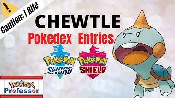 Chewtle Pokemon Sword ⚔️ And Pokemon Shield 🛡️ Pokedex Entry In 2 Minutes