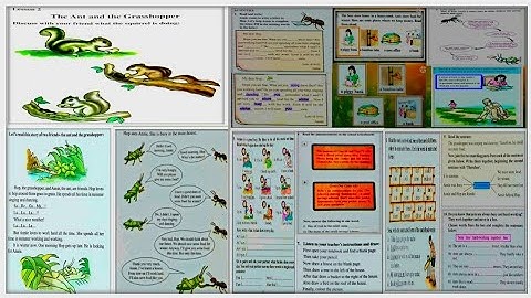 Class-IV, English (Lesson-2)... The Ant and the Grasshopper...(Part-1)...