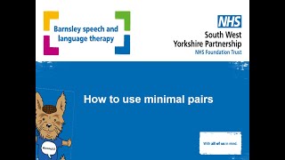 How to use minimal pairs