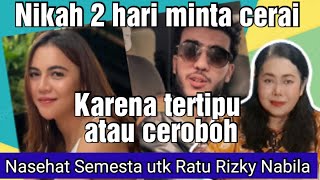 Ratu Rizky Nabila, minta cerai 2 hari setelah menikah