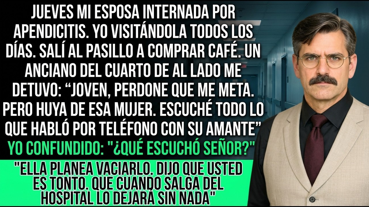Mi Esposa Internada  Anciano Del Cuarto De Al Lado Aléjate De Ella Joven  Escuché Todo
