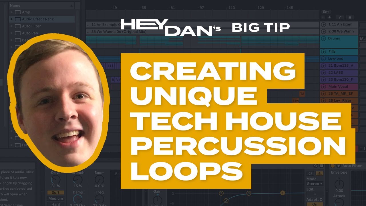 How to make unique TECH HOUSE PERCUSSION loops in less than 15 minutes