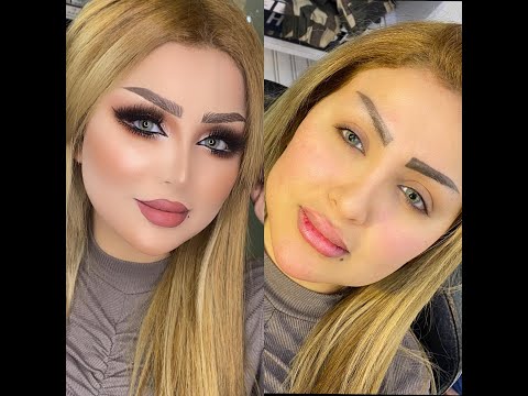 ماكيره ساره مكياج قبل وبعد احترافي